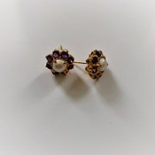 Amethyst  Earrings/Birthday gift for her
