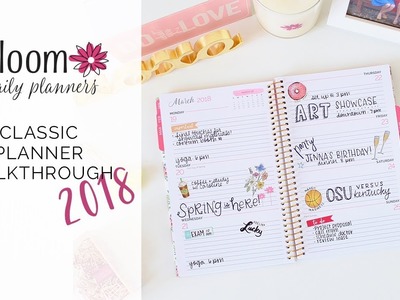 Bloom daily planners® - 2018 January to December Classic Fashion Planner Full Walkthrough