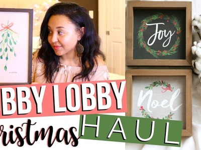 CHRISTMAS HOME DECOR HAUL 2017 | HOBBY LOBBY CHRISTMAS DECOR HAUL!! | Page Danielle