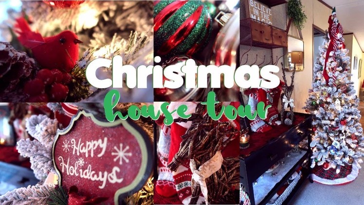 CHRISTMAS HOME TOUR 2017 | CHRISTMAS DECOR TOUR  | Traditional and Rustic