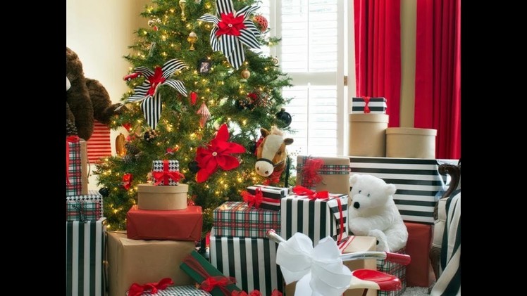 CHRISTMAS TREE DECORATING IDEAS RED AND WHITE