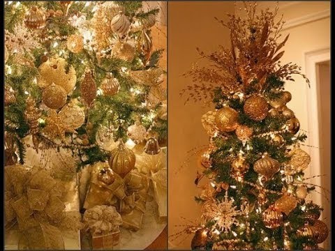 CHRISTMAS TREE DECORATING IDEAS SILVER AND GOLD