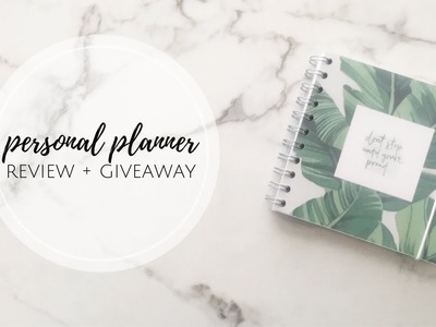 (CLOSED)Personal Planner Review + Giveaway