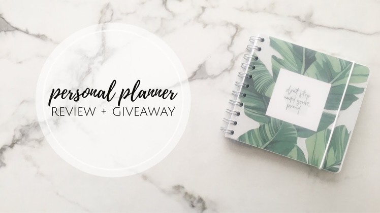 (CLOSED)Personal Planner Review + Giveaway