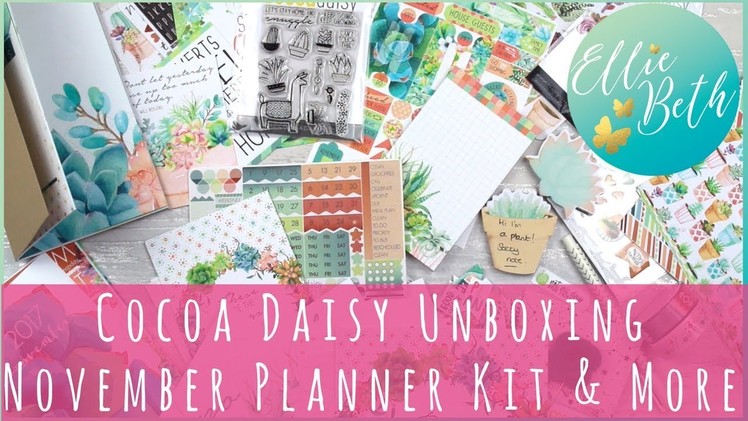 Cocoa Daisy Unboxing: November Planner Kit!