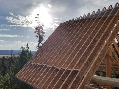Covered Porch Porject, DIY Roof building!