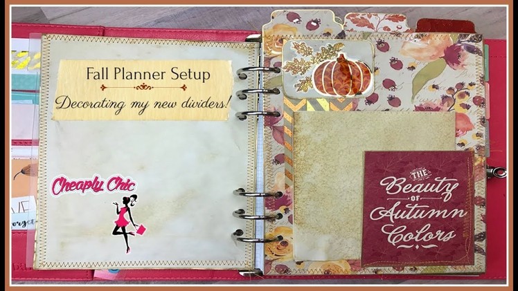 Decorate my Planner with me - Decorating my Planner for Fall
