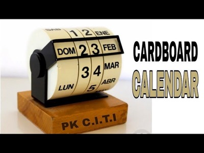 Diy desk calender || cardboard calender || Flip calender