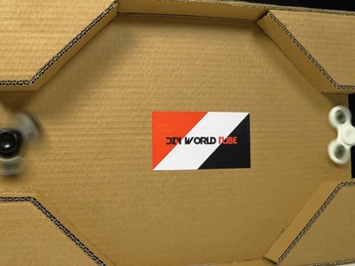 DIY Fidget Spinner Desktop Game with Cardboard