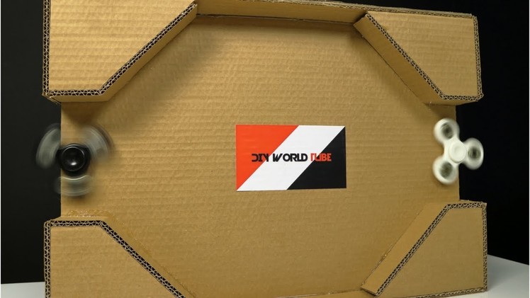 DIY Fidget Spinner Desktop Game with Cardboard