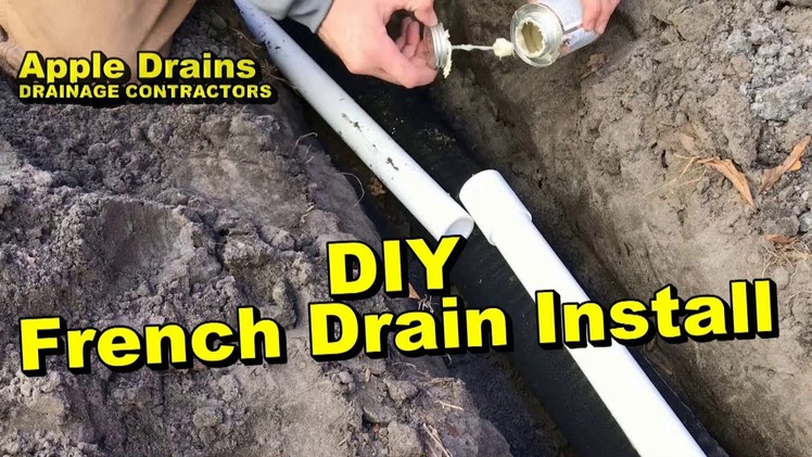 DIY FRENCH DRAIN, Fixing the flood