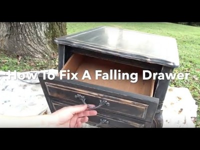 DIY Hack Fix a Falling Drawer - Drawer Falling out & Tilting down?