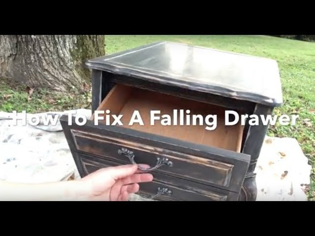 DIY Hack Fix a Falling Drawer - Drawer Falling out & Tilting down?