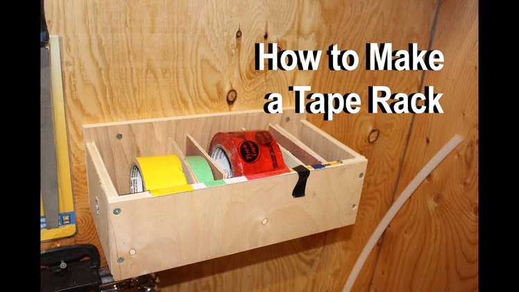 DIY How to make a Duct Tape Dispensing Rack