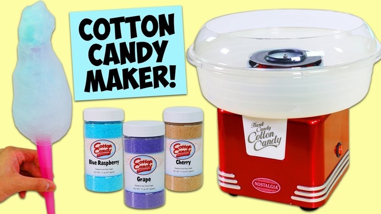 DIY Nostalgia Cotton Candy Maker Makes Cotton Candy Using Sugar and Hard Candy!