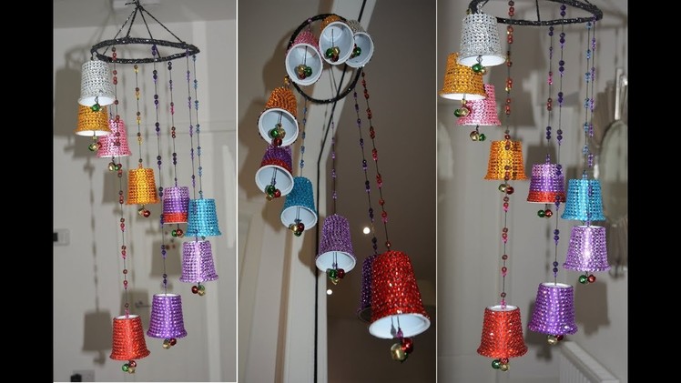 DIY wind chime | How to make wind chime with waste plastic cups