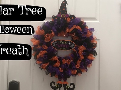 Dollar Tree Halloween Wreath DIY