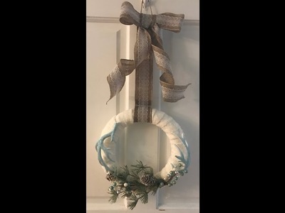 Dollar Tree. Hobby Lobby DIY Beautiful Elegant Wreath - Easy DIY Christmas Winter Wreath