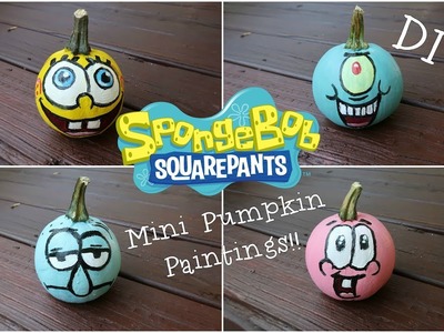 Fall || DIY Spongebob Pumpkin Painting!!