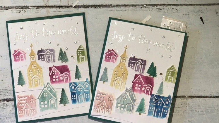 Hearts Come Home Shimmer Christmas Card: Stampin' Up!