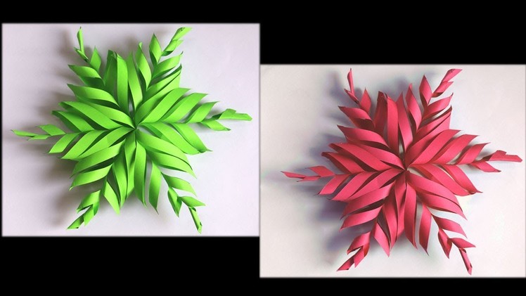 How to Make 3D Christmas Snowflake or Christmas Star | Paper Christmas Crafts