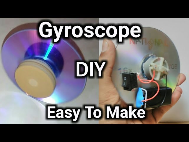 How to Make a Gyroscope At Home using CD | DIY | Easy