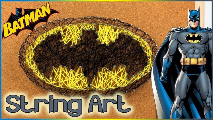 How To Make Batman String Art | String Art By Cool Toys Diy