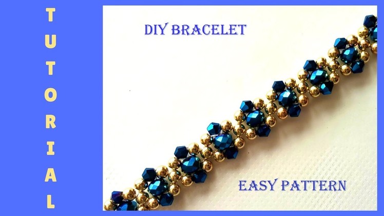 How to make beaded elegant bracelet. Christmas gift idea ????????????