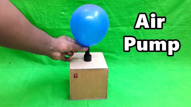 How to Make Electric Air Pump for Balloon using Cardboard
