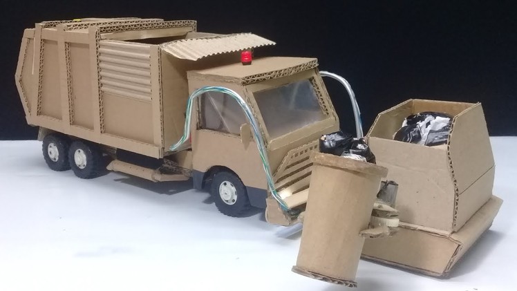 How to make RC Garbage Truck - Amazing from Cardboard DIY
