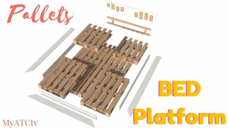 How to make your DIY pallet BED platform. DIY + Free plan
