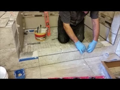 How To Tile Shower Curb -  Step By Step -  DIY