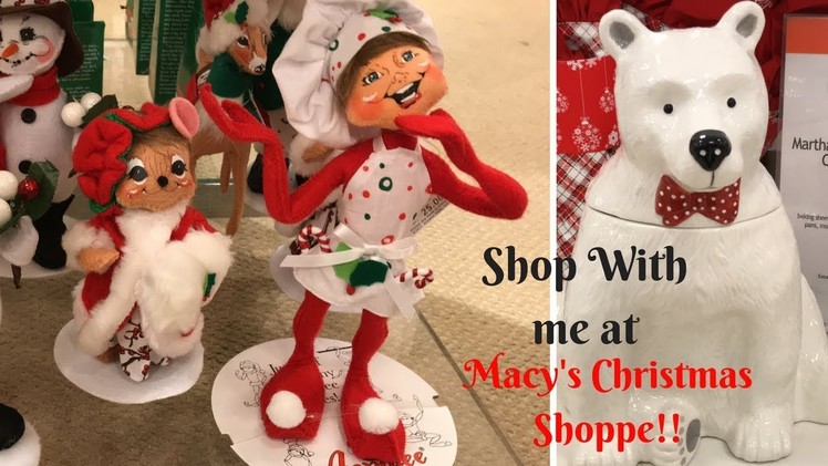 MACY'S SHOP WITH ME!! CHRISTMAS SHOP AND KITCHEN WARE SECTION