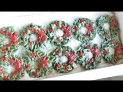 Making and Cutting Christmas Wreath Type Cold Process Soap