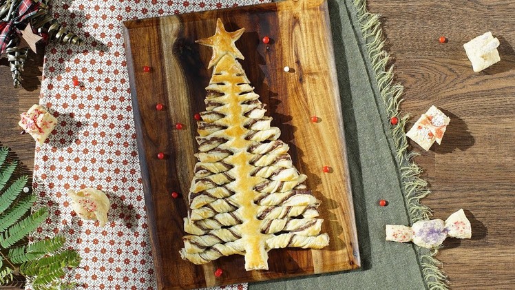 Nutella pastry Christmas tree