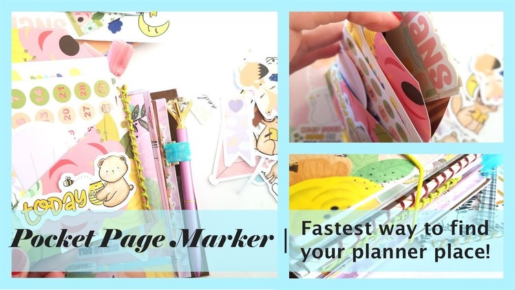 Page Marker | Make this 3 pocket marker and find your planner place FAST!