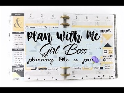 Plan With Me | Girl Boss | Planning Like A Pro | Happy Planner