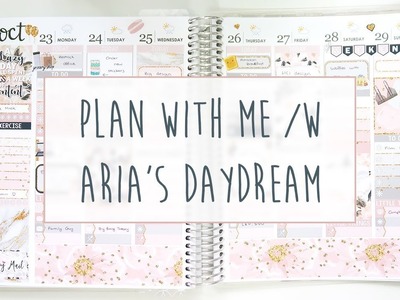 Plan With Me in my Erin Condren Life Planner. Aria's Daydream