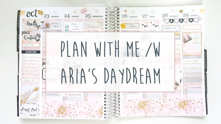 Plan With Me in my Erin Condren Life Planner. Aria's Daydream