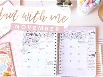Plan with Me: November 2017 Planner Setup. The Girly Geek
