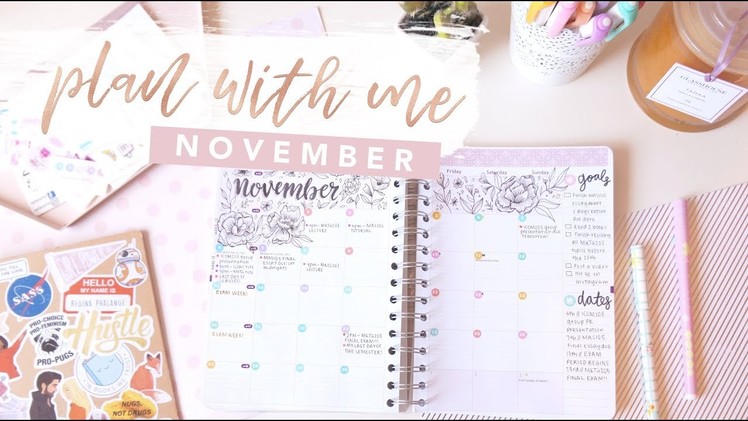 Plan with Me: November 2017 Planner Setup. The Girly Geek