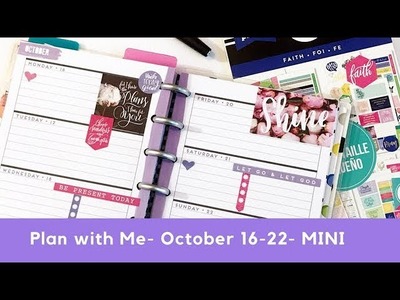 Plan with Me- October 16-22- mini Happy Planner
