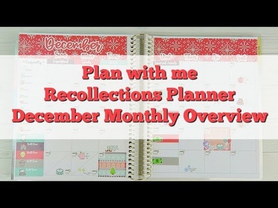 Plan With Me - Recollections Planner - December Overview