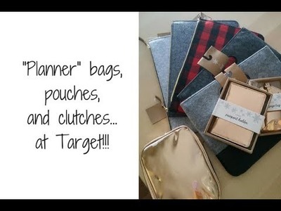 'Planner' bags, pouches and clutches.  at Target!