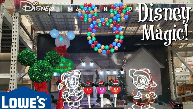 Shop With Me LOWES CHRISTMAS DECORATIONS DISNEY 2017