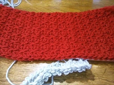 Sippin on a cup of gossip Tunisian crochet scarf for beginners