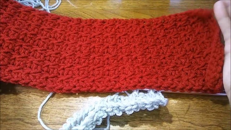 Sippin on a cup of gossip Tunisian crochet scarf for beginners