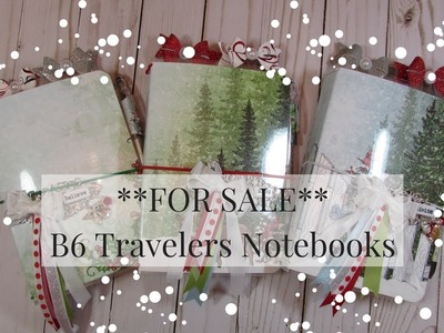 **SOLD** B6 Christmas Travelers Notebooks
