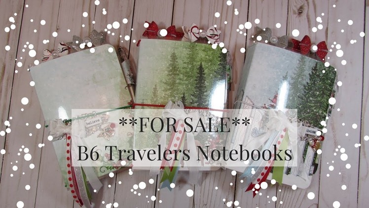 **SOLD** B6 Christmas Travelers Notebooks