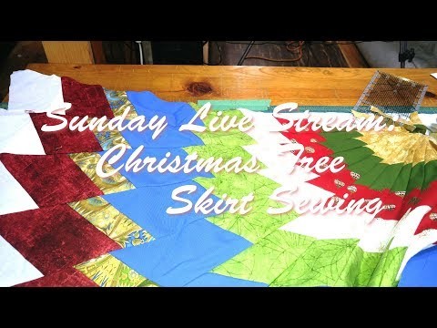 Sunday Live:  Christmas Tree Skirt Extending the Pattern Part 2